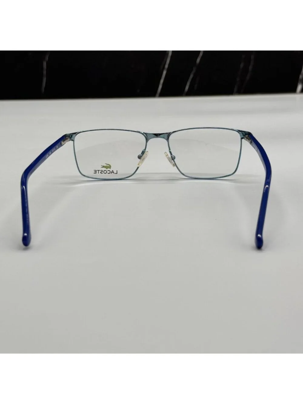 Lacoste Eyeglasses Kid L3106 424 Square Blue Metal NEW